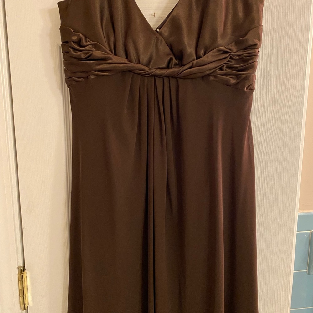 Jones New York Elegant chocolate brown cocktail dress